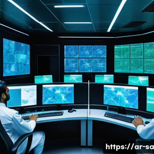 스마트 그리드 기술의 장애물 및 극복 방안 - **Prompt 1: The Guardians of the Digital Grid**
    A futuristic, high-tech control center bathed in...