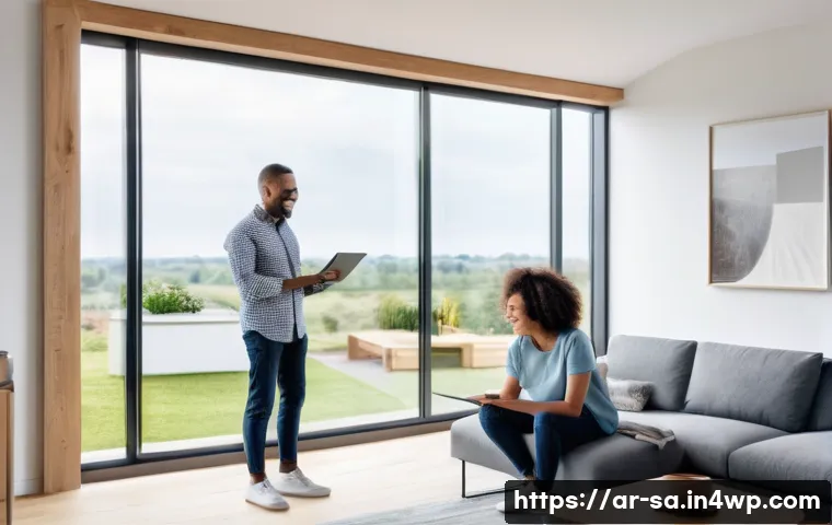 스마트 그리드 기술의 해외 사례 비교 - **Prompt:** A diverse family (parents in their late 30s/early 40s, two children aged 10 and 14) in a...